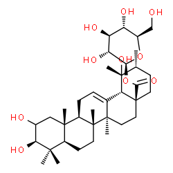 ChemSpider 2D Image | 2,3beta,19-trihydroxyurs-12-en-28-oic acid beta-D-glucopyranosyl ester | C36H58O10