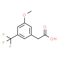 ChemSpider 2D Image | 3-Methoxy-5-(trifluoromethyl)phenylacetic acid | C10H9F3O3