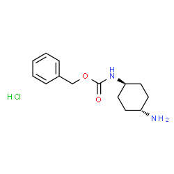 ChemSpider 2D Image | Benzyl (trans-4-aminocyclohexyl)carbamate hydrochloride | C14H21ClN2O2