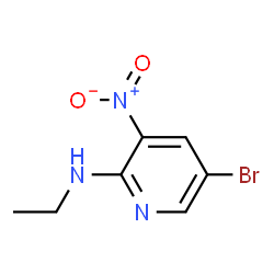 ChemSpider 2D Image | 5-Bromo-2-ethylamino-3-nitropyridine | C7H8BrN3O2