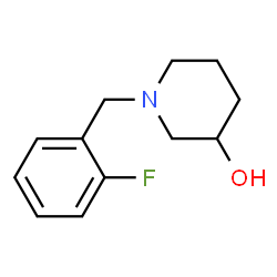 ChemSpider 2D Image | 1-(2-Fluorobenzyl)-3-piperidinol | C12H16FNO