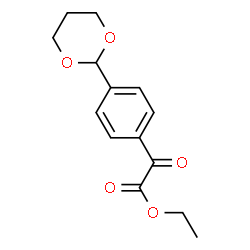 ChemSpider 2D Image | Ethyl 4-(1,3-dioxan-2-yl)benzoylformate | C14H16O5