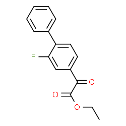 ChemSpider 2D Image | Ethyl 3-fluoro-4-phenylbenzoylformate | C16H13FO3
