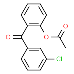 ChemSpider 2D Image | 2-(3-Chlorobenzoyl)phenyl acetate | C15H11ClO3
