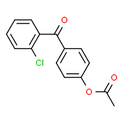 ChemSpider 2D Image | 4-(2-Chlorobenzoyl)phenyl acetate | C15H11ClO3
