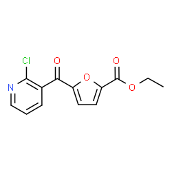 ChemSpider 2D Image | 2-Chloro-3-(5-Ethoxycarbonyl-2-Furoyl)Pyridine | C13H10ClNO4