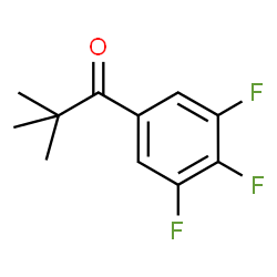 ChemSpider 2D Image | 2,2-dimethyl-3',4',5'-trifluoropropiophenone | C11H11F3O