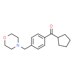 ChemSpider 2D Image | 4-[(4-CYCLOPENTANECARBONYLPHENYL)METHYL]MORPHOLINE | C17H23NO2