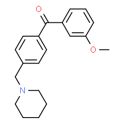 ChemSpider 2D Image | 1-{[4-(3-METHOXYBENZOYL)PHENYL]METHYL}PIPERIDINE | C20H23NO2