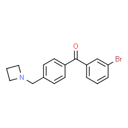 ChemSpider 2D Image | [4-(1-Azetidinylmethyl)phenyl](3-bromophenyl)methanone | C17H16BrNO