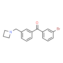 ChemSpider 2D Image | [3-(1-Azetidinylmethyl)phenyl](3-bromophenyl)methanone | C17H16BrNO