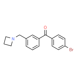 ChemSpider 2D Image | [3-(1-Azetidinylmethyl)phenyl](4-bromophenyl)methanone | C17H16BrNO