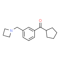 ChemSpider 2D Image | [3-(1-Azetidinylmethyl)phenyl](cyclopentyl)methanone | C16H21NO