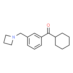 ChemSpider 2D Image | [3-(1-Azetidinylmethyl)phenyl](cyclohexyl)methanone | C17H23NO