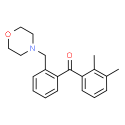ChemSpider 2D Image | 4-{[2-(2,3-dimethylbenzoyl)phenyl]methyl}morpholine | C20H23NO2
