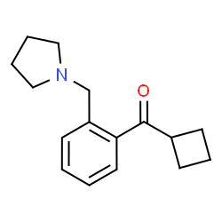 ChemSpider 2D Image | cyclobutyl 2-(pyrrolidinomethyl)phenyl ketone | C16H21NO