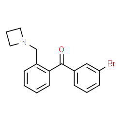 ChemSpider 2D Image | [2-(1-Azetidinylmethyl)phenyl](3-bromophenyl)methanone | C17H16BrNO