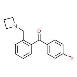 ChemSpider 2D Image | [2-(1-Azetidinylmethyl)phenyl](4-bromophenyl)methanone | C17H16BrNO
