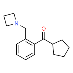 ChemSpider 2D Image | [2-(1-Azetidinylmethyl)phenyl]cyclopentylmethanone | C16H21NO