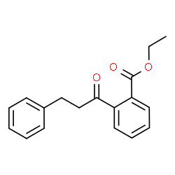 ChemSpider 2D Image | Ethyl 2-(3-phenylpropanoyl)benzoate | C18H18O3