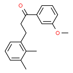 ChemSpider 2D Image | 3-(2,3-Dimethylphenyl)-1-(3-methoxyphenyl)-1-propanone | C18H20O2