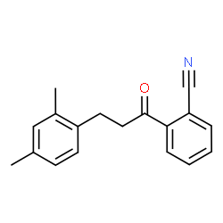ChemSpider 2D Image | 2'-cyano-3-(2,4-dimethylphenyl)propiophenone | C18H17NO