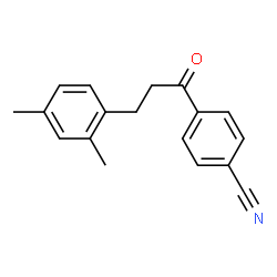 ChemSpider 2D Image | 4'-cyano-3-(2,4-dimethylphenyl)propiophenone | C18H17NO
