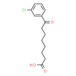 ChemSpider 2D Image | 8-(3-Chlorophenyl)-8-oxooctanoic acid | C14H17ClO3