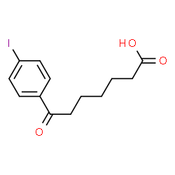 ChemSpider 2D Image | 7-(4-Iodophenyl)-7-oxoheptanoic acid | C13H15IO3
