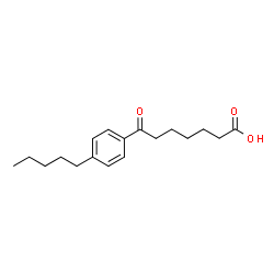 ChemSpider 2D Image | 7-Oxo-7-(4-pentylphenyl)heptanoic acid | C18H26O3