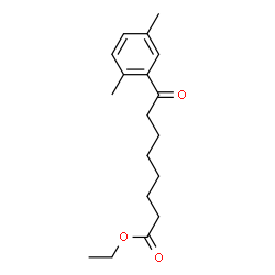 ChemSpider 2D Image | Ethyl 8-(2,5-dimethylphenyl)-8-oxooctanoate | C18H26O3