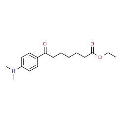 ChemSpider 2D Image | Ethyl 7-[4-(dimethylamino)phenyl]-7-oxoheptanoate | C17H25NO3