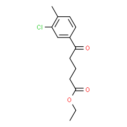 ChemSpider 2D Image | Ethyl 5-(3-chloro-4-methylphenyl)-5-oxopentanoate | C14H17ClO3