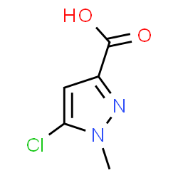 ChemSpider 2D Image | 5-Chloro-1-methyl-1H-pyrazole-3-carboxylic acid | C5H5ClN2O2