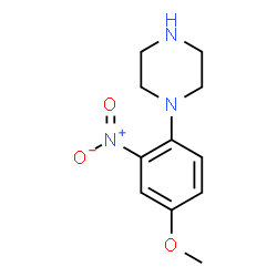 ChemSpider 2D Image | 1-(4-Methoxy-2-nitrophenyl)piperazine | C11H15N3O3