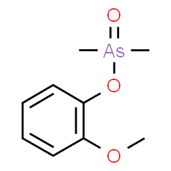 ChemSpider 2D Image | 2-Methoxyphenyl dimethylarsinate | C9H13AsO3