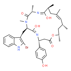 ChemSpider 2D Image | Jaspamide | C36H45BrN4O6