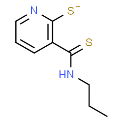 ChemSpider 2D Image | 3-(Propylcarbamothioyl)-2-pyridinethiolate | C9H11N2S2