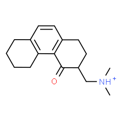 ChemSpider 2D Image | N,N-Dimethyl(4-oxo-1,2,3,4,5,6,7,8-octahydro-3-phenanthrenyl)methanaminium | C17H24NO