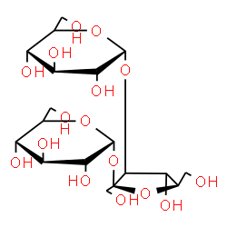 ChemSpider 2D Image | alpha-D-Glucopyranosyl-(1->3)-beta-D-glycero-hex-2-ulofuranosyl alpha-D-glucopyranoside | C18H32O16