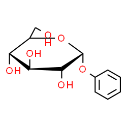 ChemSpider 2D Image | Phenyl alpha-D-glucopyranoside | C12H16O6