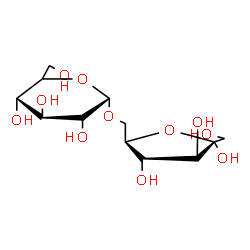 ChemSpider 2D Image | 6-O-alpha-D-Glucopyranosyl-alpha-D-fructofuranose | C12H22O11