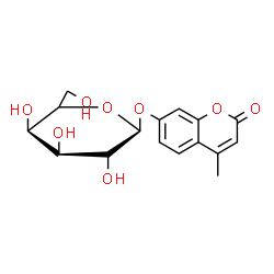 ChemSpider 2D Image | 4-Methyl-2-oxo-2H-chromen-7-yl beta-D-galactopyranoside | C16H18O8