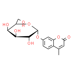 ChemSpider 2D Image | 4-Methyl-2-oxo-2H-chromen-7-yl alpha-D-galactopyranoside | C16H18O8