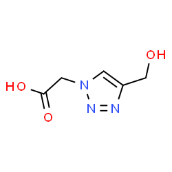 ChemSpider 2D Image | [4-(hydroxymethyl)-1,2,3-triazol-1-yl]acetic acid | C5H7N3O3