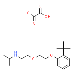 ChemSpider 2D Image | N-(2-{2-[2-(2-Methyl-2-propanyl)phenoxy]ethoxy}ethyl)-2-propanamine ethanedioate (1:1) | C19H31NO6