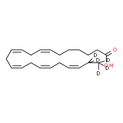 ChemSpider 2D Image | Docosapentaenoic Acid-d5 | C22H29D5O2