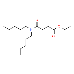ChemSpider 2D Image | Ethyl 4-(dipentylamino)-4-oxobutanoate | C16H31NO3