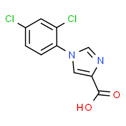 ChemSpider 2D Image | 1-(2,4-Dichlorophenyl)-1H-imidazole-4-carboxylic acid | C10H6Cl2N2O2