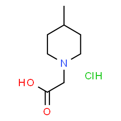 ChemSpider 2D Image | (4-methylpiperidin-1-yl)acetic acid hydrochloride | C8H16ClNO2